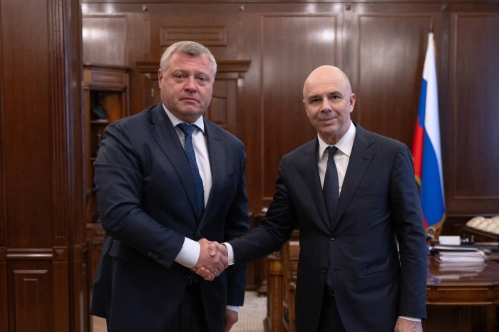 Губернатор Игорь Бабушкин обсудил с министром финансов России Антоном Силуановым финансовые вопросы региона