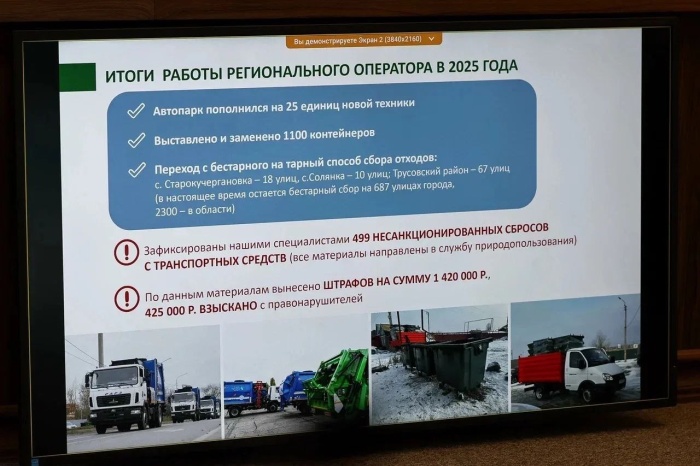 Количество жалоб на вывоз мусора в Астраханской области сократилось на 45% в 2025 году